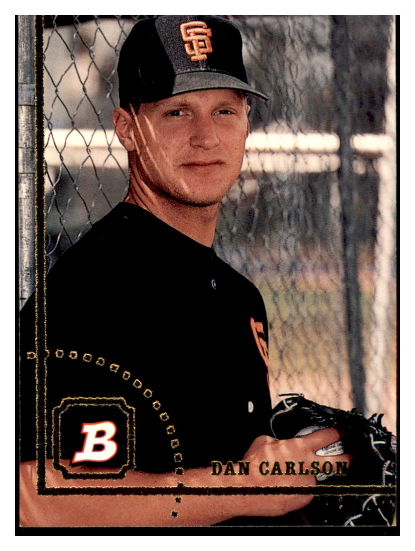 1994 Bowman Dan Carlson   RC San Francisco Giants Baseball Card
  BOWV3 simple Xclusive Collectibles   