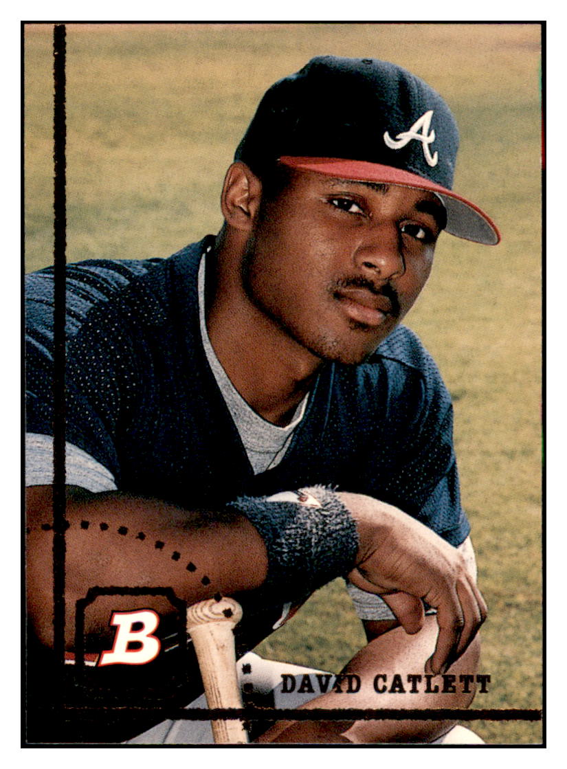 1994 Bowman David
  Catlett   RC Atlanta Braves Baseball
  Card BOWV3 simple Xclusive Collectibles   