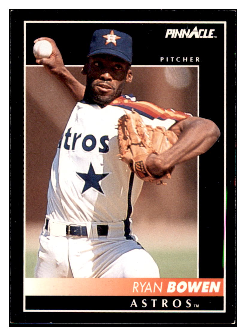 1992 Pinnacle Ryan
  Bowen   Houston Astros Baseball Card
  BOWV3 simple Xclusive Collectibles   