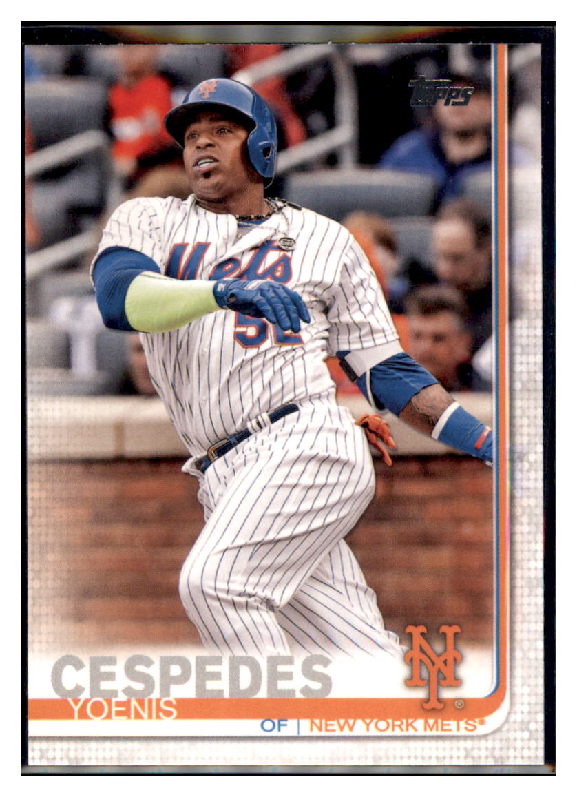 2019 Topps Yoenis Cespedes
 Rainbow Foil New York Mets Baseball Card NMBU1 simple Xclusive Collectibles   