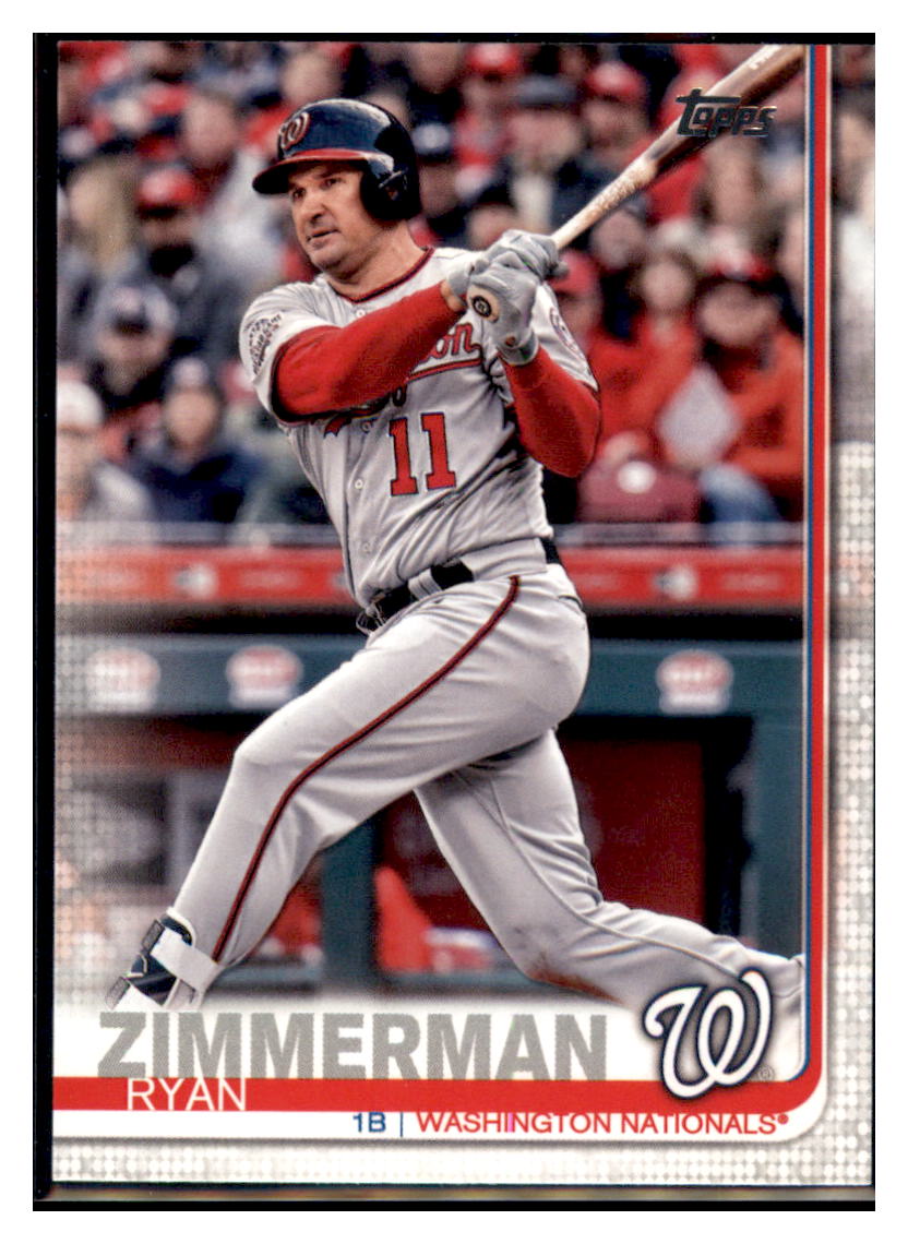 2019 Topps Ryan
 Zimmerman Washington Nationals Baseball Card NMBU1_1a simple Xclusive Collectibles   