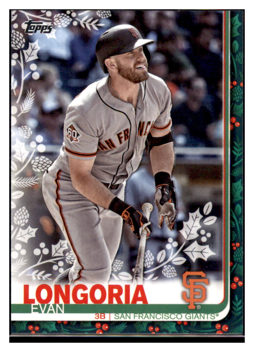 2019 Topps Holiday Evan
 Longoria San Francisco Giants Baseball Card NMBU1 simple Xclusive Collectibles   