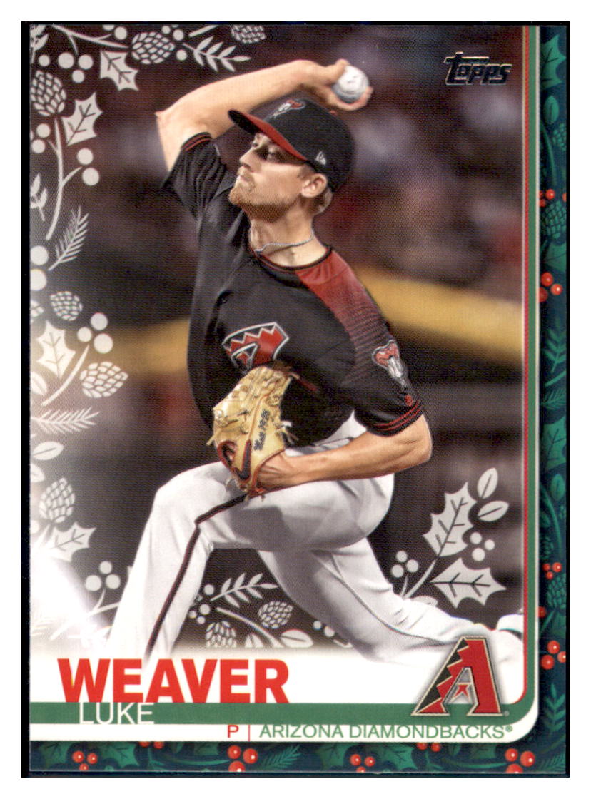 2019 Topps Holiday Luke
 Weaver Arizona Diamondbacks Baseball Card NMBU1 simple Xclusive Collectibles   