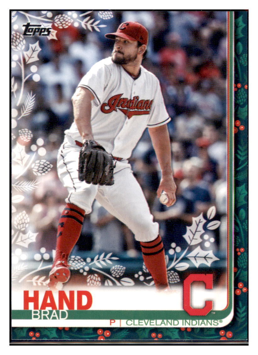 2019 Topps Holiday Brad
 Hand Cleveland Indians Baseball Card NMBU1 simple Xclusive Collectibles   