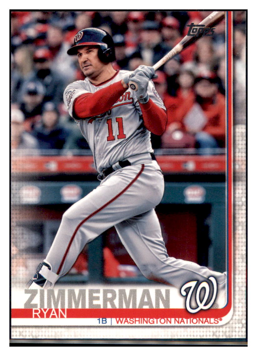 2019 Topps Ryan Zimmerman Washington Nationals Baseball Card NMBU1 simple Xclusive Collectibles   
