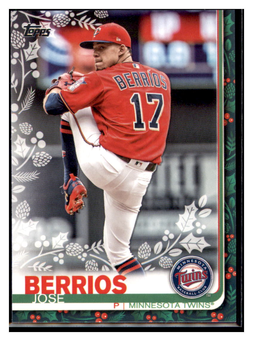 2019 Topps Holiday Jose
 Berrios MInnesota Twins Baseball Card NMBU1 simple Xclusive Collectibles   