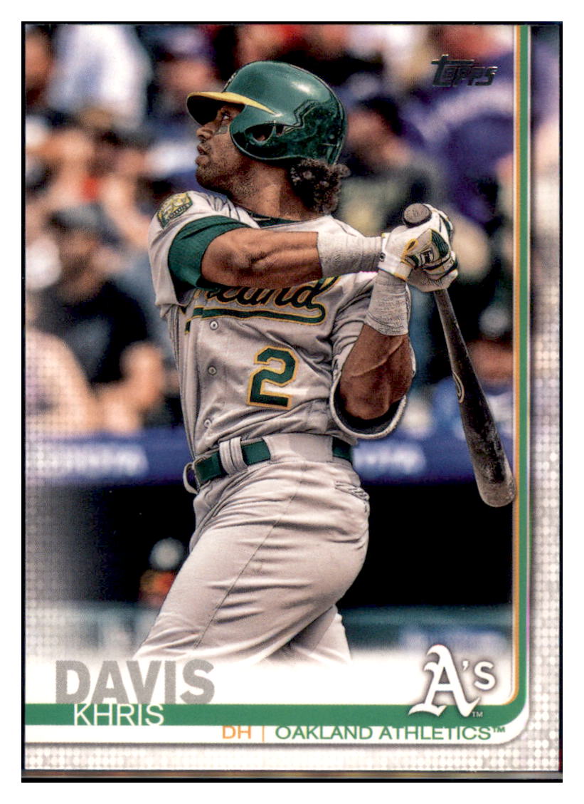 2019 Topps Khris Davis Oakland Athletics Baseball Card NMBU1 simple Xclusive Collectibles   