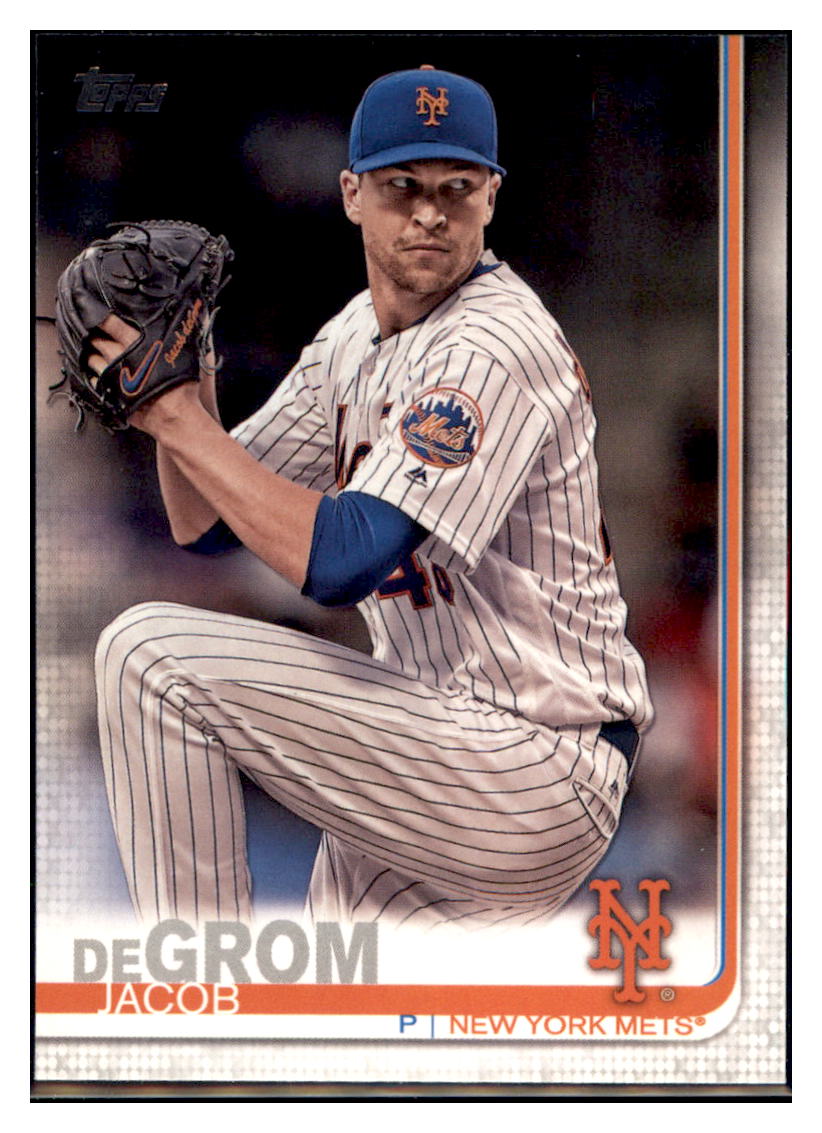 2019 Topps Jacob
 deGrom New York Mets Baseball Card NMBU1 simple Xclusive Collectibles   