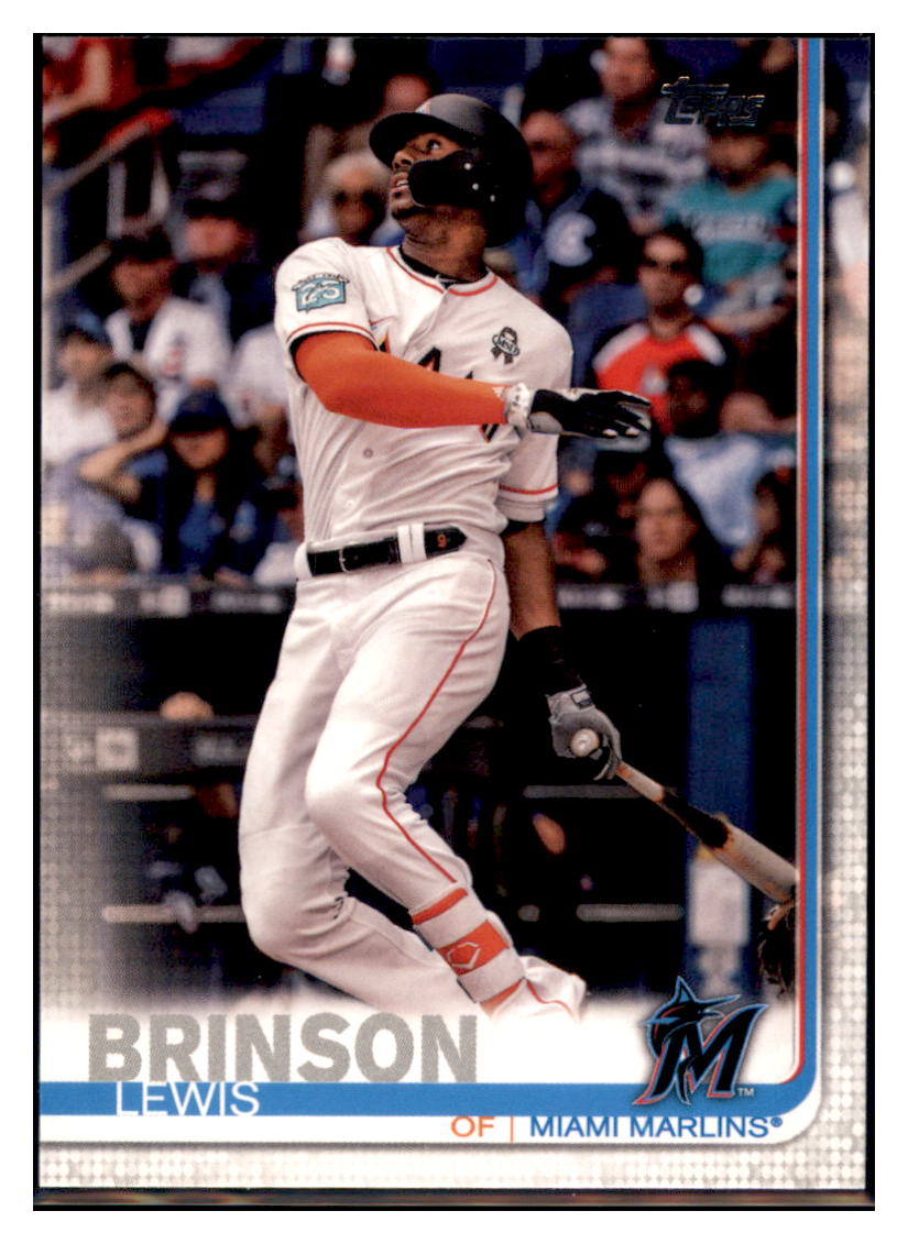 2019 Topps Lewis
 Brinson Miami Marlins Baseball Card NMBU1 simple Xclusive Collectibles   