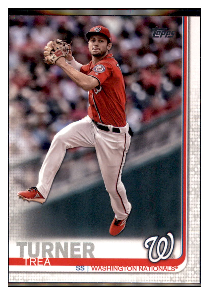 2019 Topps Trea
 Turner Refractor Washington Nationals Baseball Card NMBU1_1a simple Xclusive Collectibles   