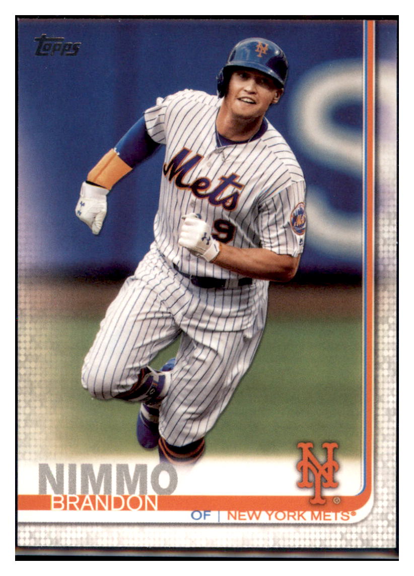 2019 Topps Brandon
 Nimmo New York Mets Baseball Card NMBU1_1a simple Xclusive Collectibles   