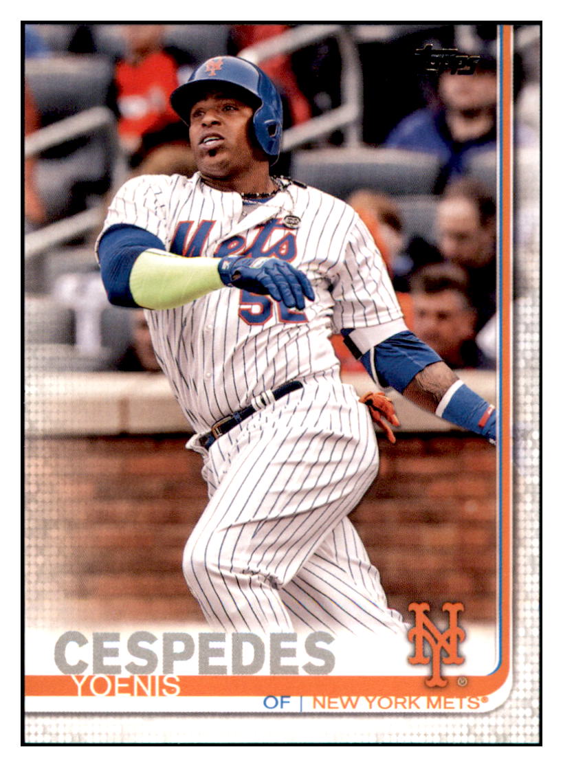 2019 Topps Yoenis
  Cespedes   New York Mets Baseball Card
  NMBU3 simple Xclusive Collectibles   