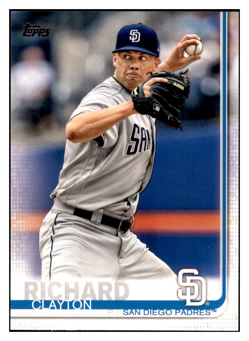 2019 Topps Clayton
  Richard   San Diego Padres Baseball
  Card NMBU3_1a simple Xclusive Collectibles   