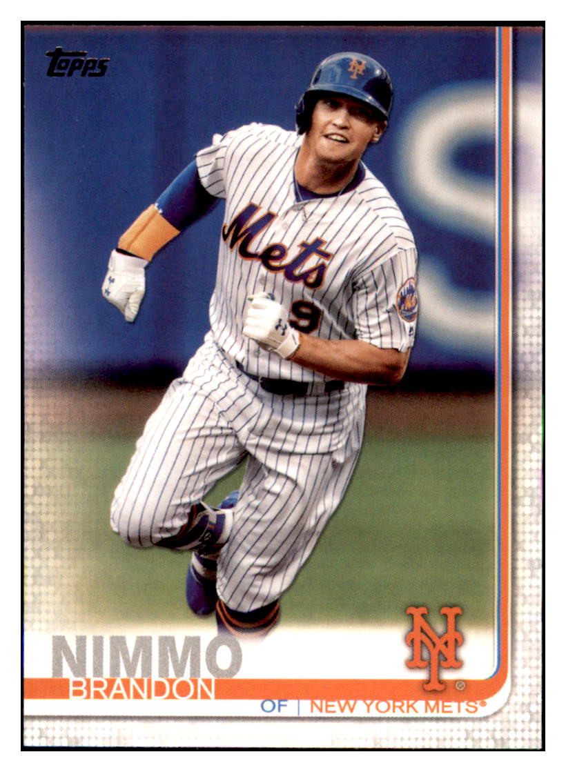 2019 Topps Brandon
  Nimmo   New York Mets Baseball Card
  NMBU4 simple Xclusive Collectibles   