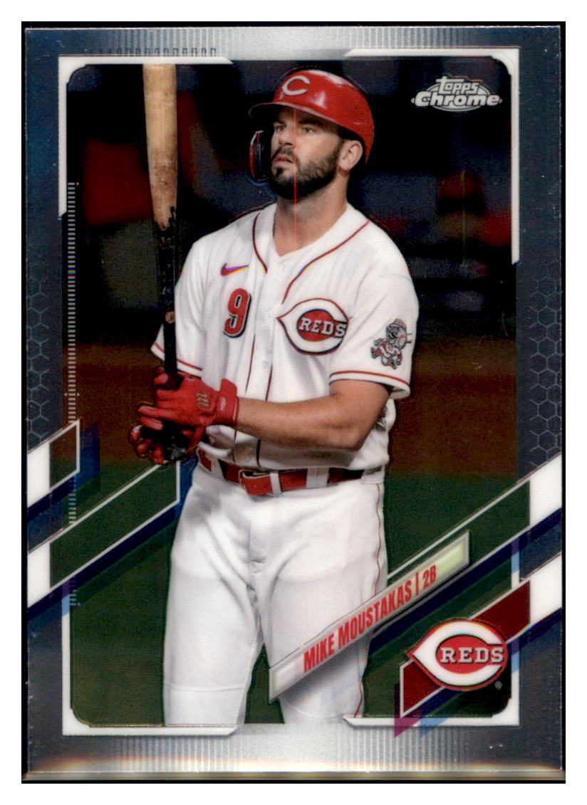 2021
  Topps Chrome Mike Moustakas  
  Cincinnati Reds Baseball Card MLSB1 simple Xclusive Collectibles   