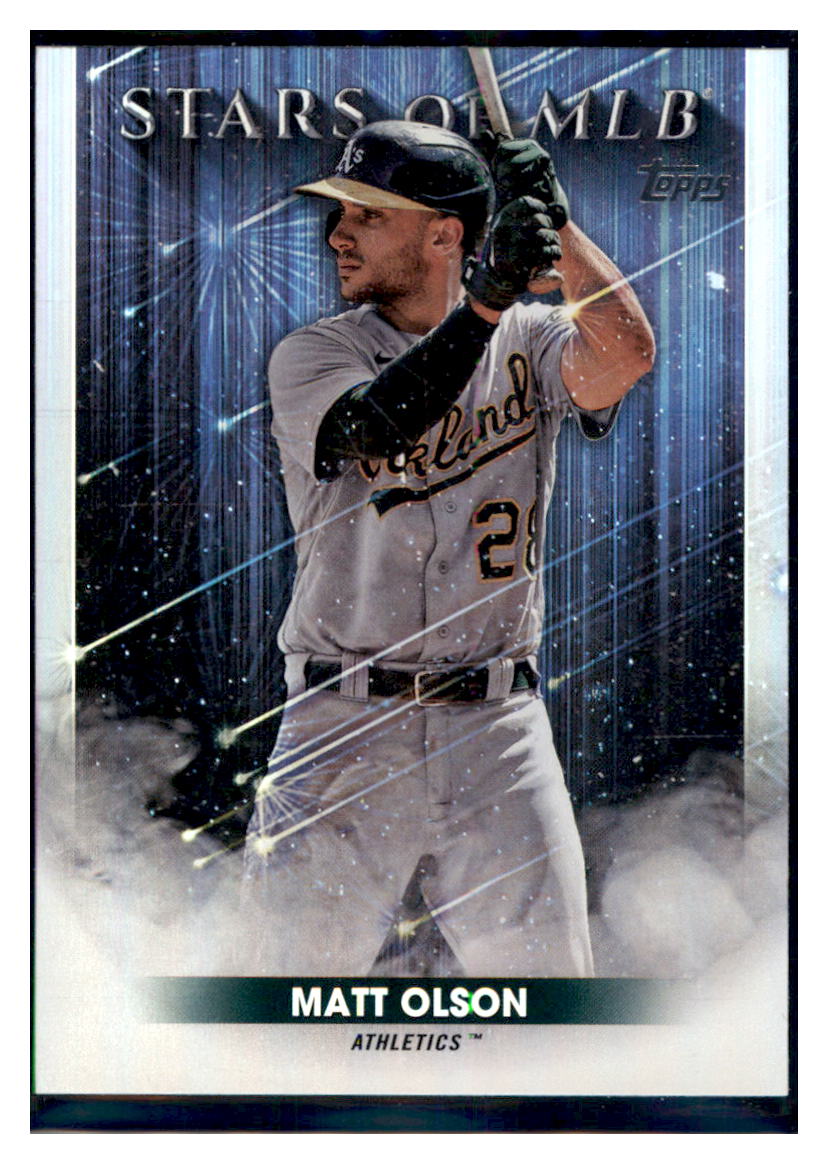 2022
  Topps Matt Olson Stars of MLB (Series 2) 
  Oakland Athletics Baseball Card MLSB1 simple Xclusive Collectibles   