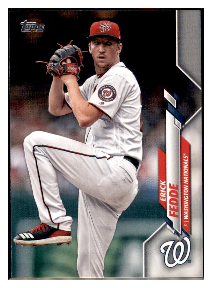 2020
  Topps Erick Fedde   Washington
  Nationals Baseball Card MLSB1 simple Xclusive Collectibles   