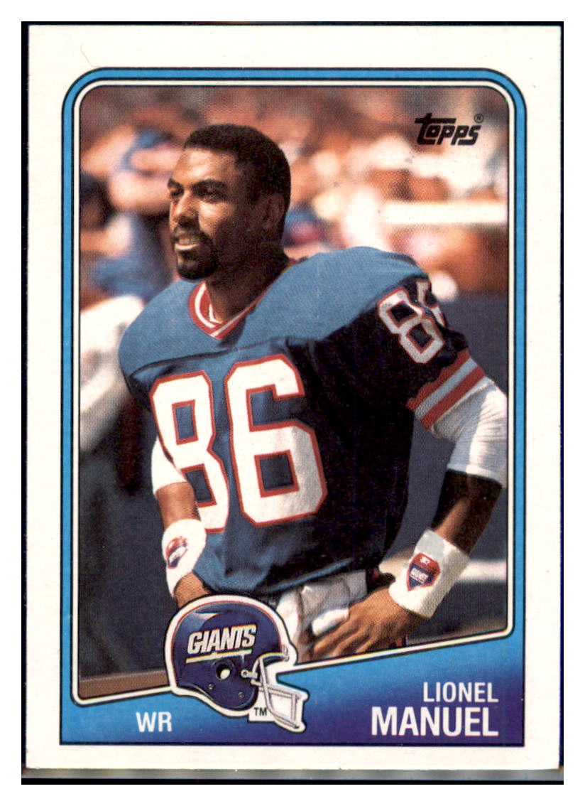 1988
Topps Lionel Manuel   New York Giants
  Football Card VFBMA simple Xclusive Collectibles   