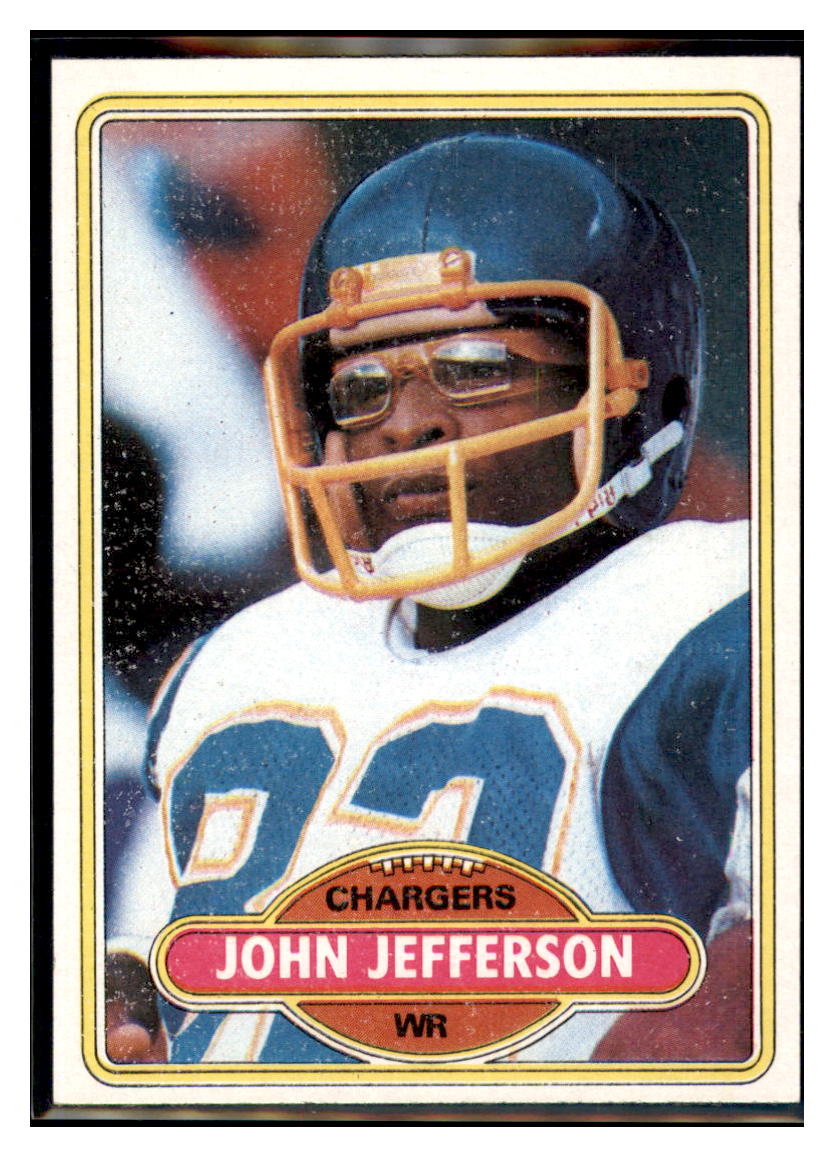 1980 Topps John Jefferson   San Diego Chargers Football Card VFBMA simple Xclusive Collectibles   