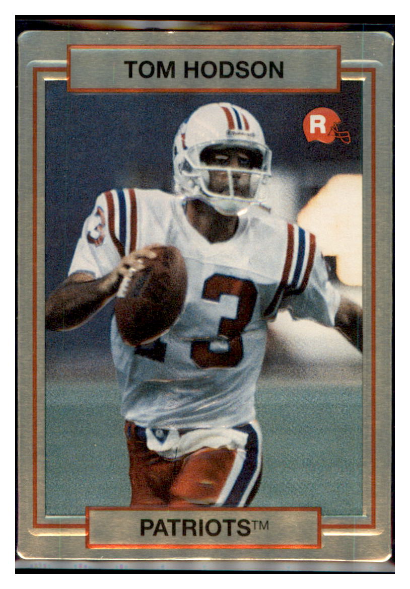 1990
  Action Packed Rookie Update Tommy Hodson  
  RC New England Patriots Football Card VFBMA_1f simple Xclusive Collectibles   