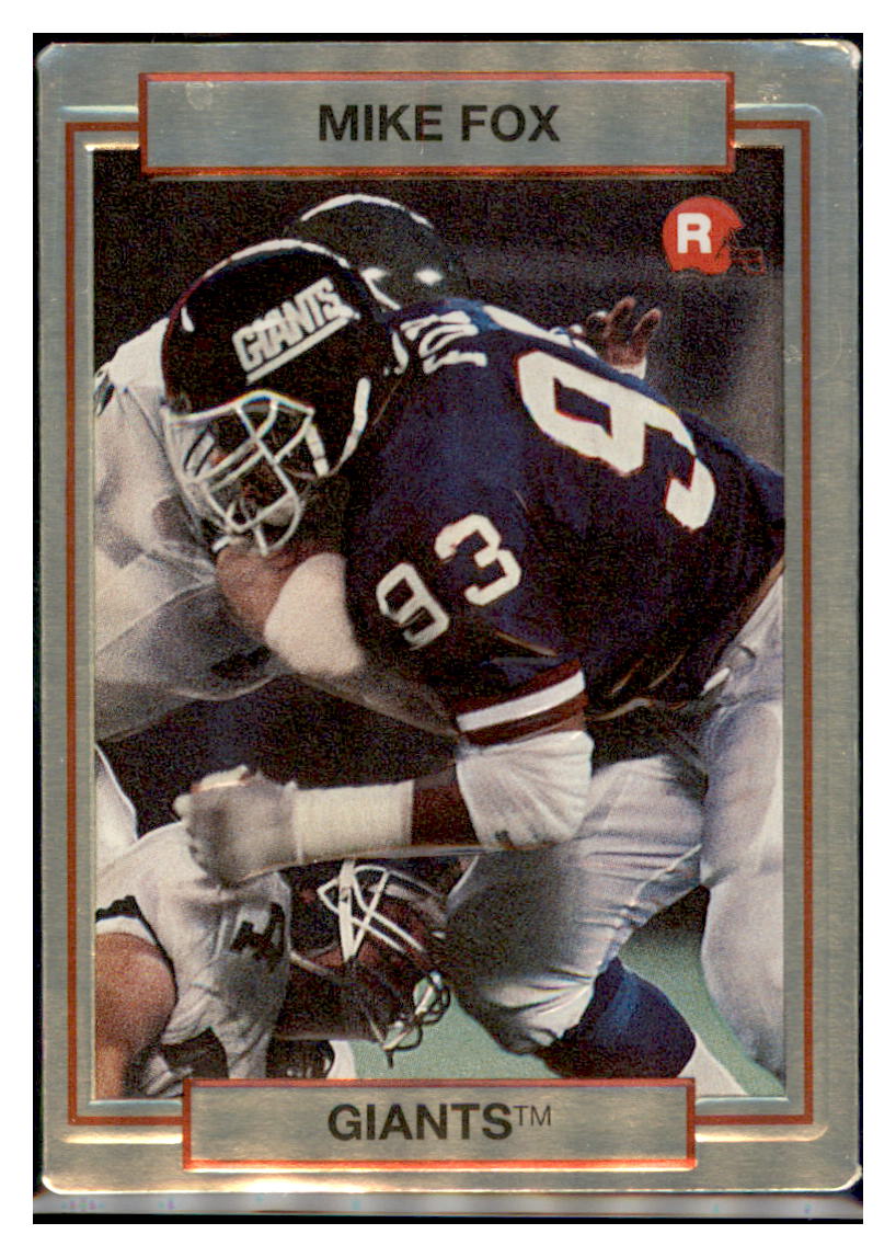 1990
  Action Packed Rookie Update Mike Fox  
  RC New York Giants Football Card VFBMA_1c simple Xclusive Collectibles   