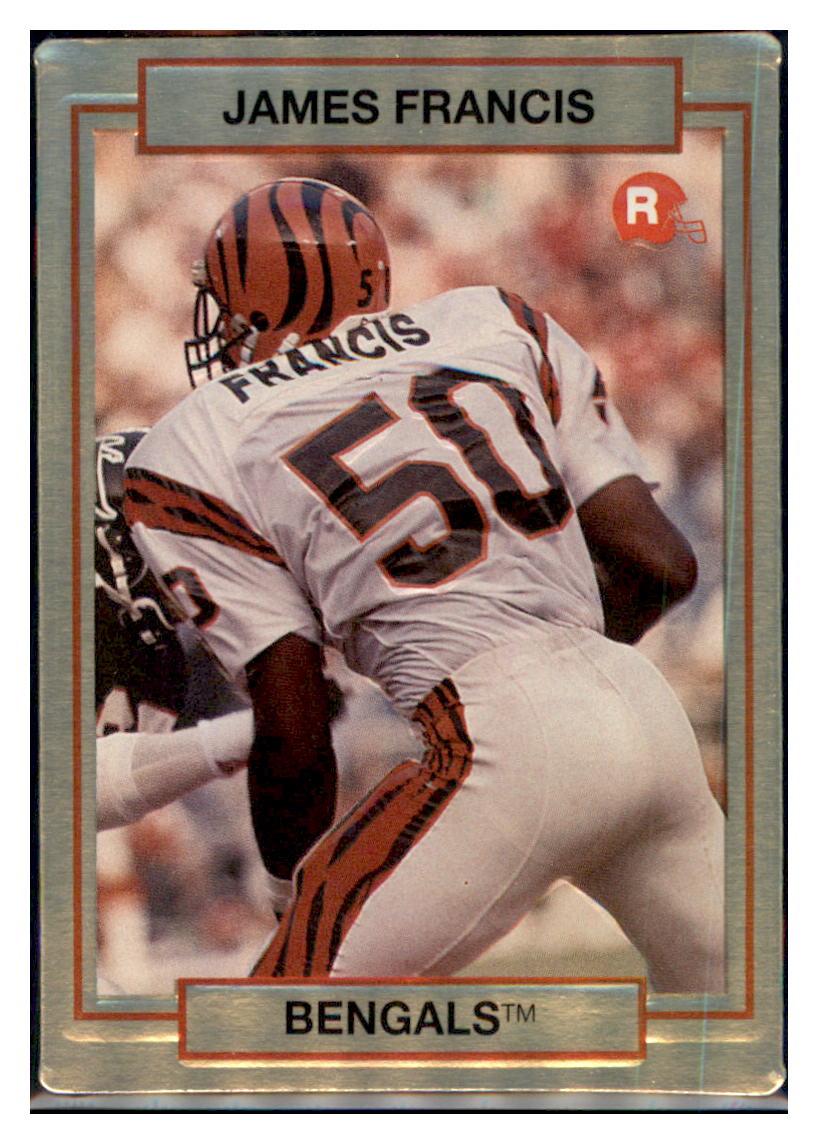 1990
  Action Packed Rookie Update James Francis  
  RC Cincinnati Bengals Football Card VFBMA_1e simple Xclusive Collectibles   