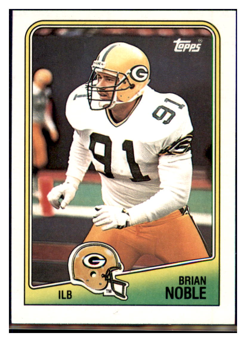 1988
  Topps Brian Noble   RC Green Bay
  Packers Football Card VFBMA simple Xclusive Collectibles   