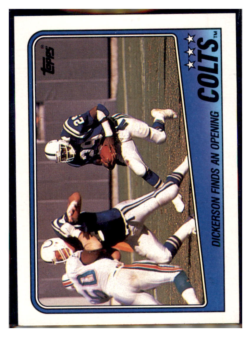 1988
  Topps Colts Team Leaders - Eric Dickerson TL  
  Indianapolis Colts Football Card VFBMA simple Xclusive Collectibles   