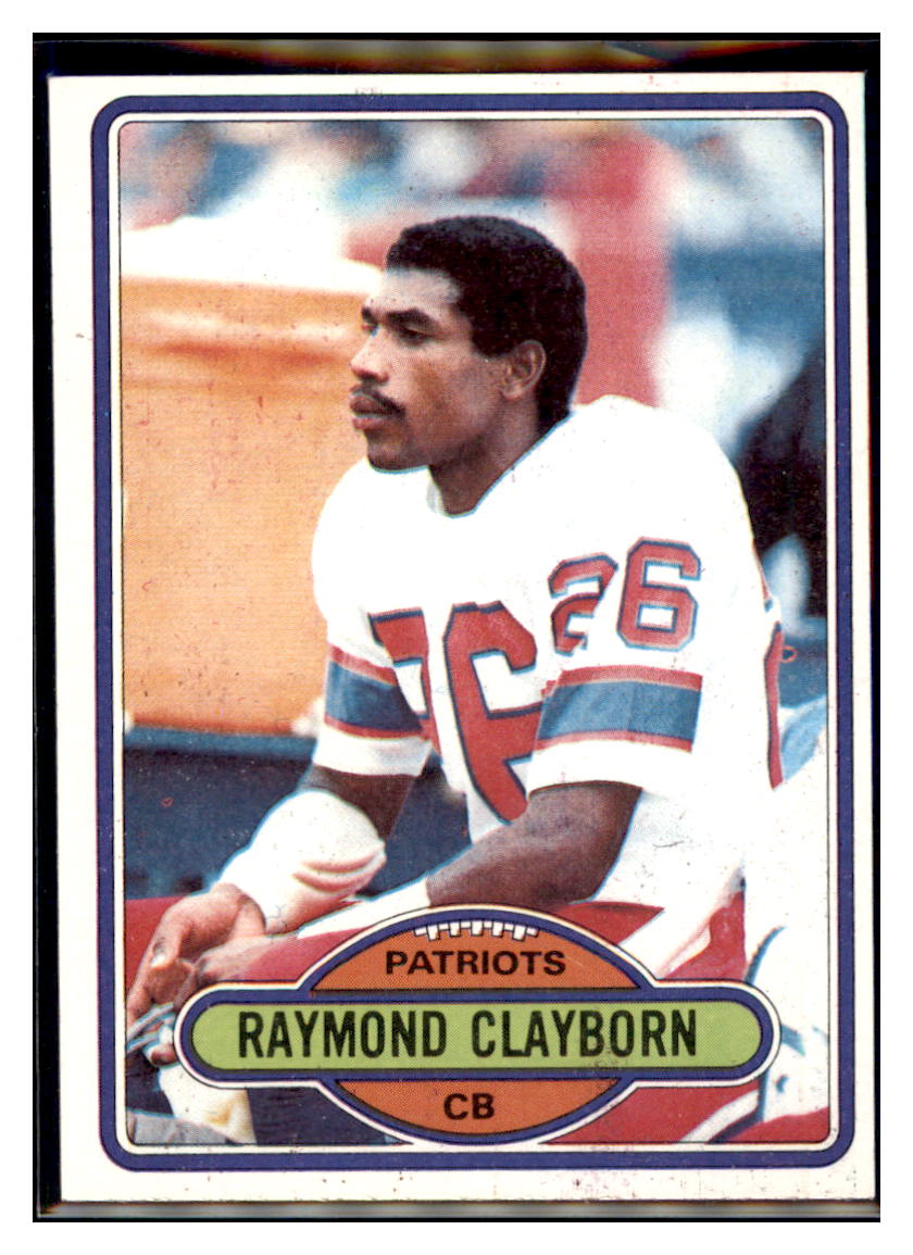 1980
  Topps Raymond Clayborn   New England
  Patriots Football Card VFBMA simple Xclusive Collectibles   