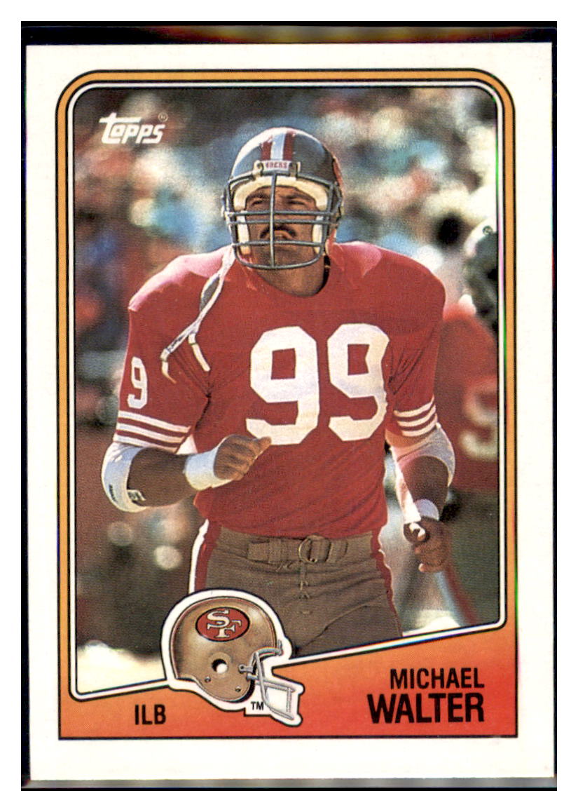 1988 Topps Michael Walter RC San Francisco 49ers Football Card 1988 Topps Michael Walter RC San Francisco 49ers Football Card