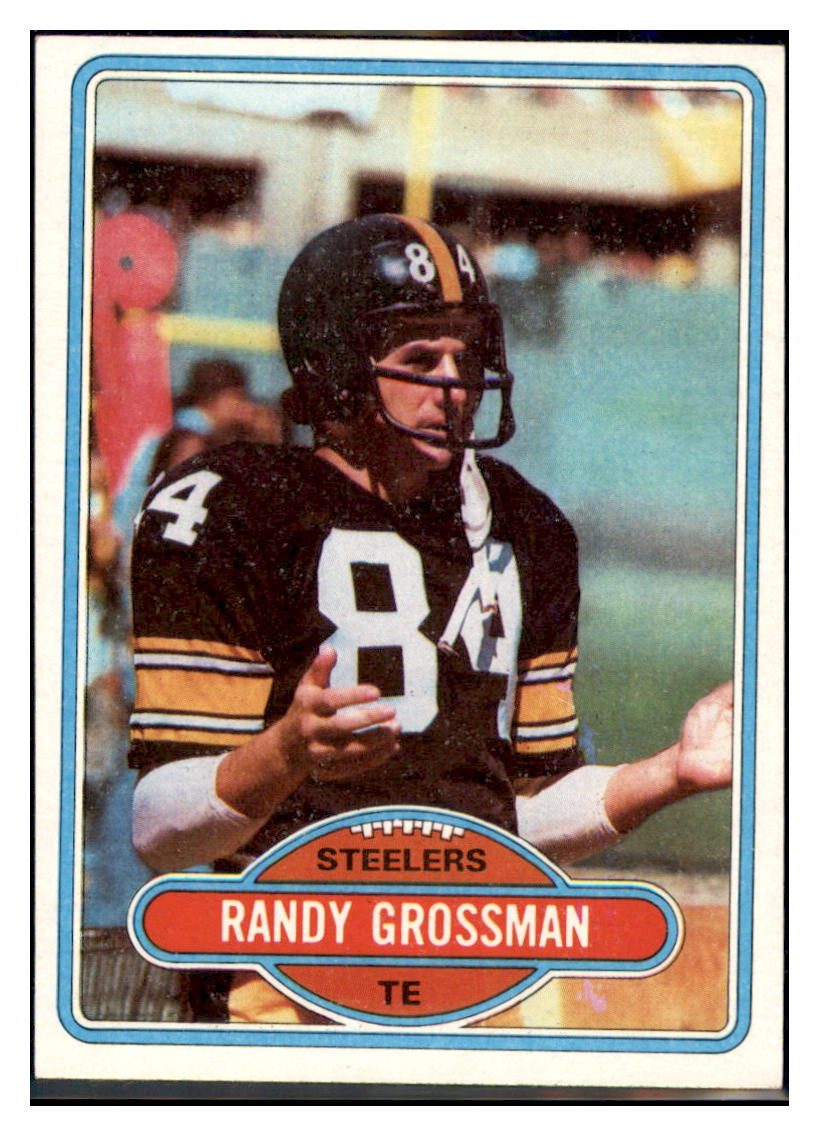 1980 Topps Randy
  Grossman  Pittsburgh Steelers  Football Card VFBMC simple Xclusive Collectibles   