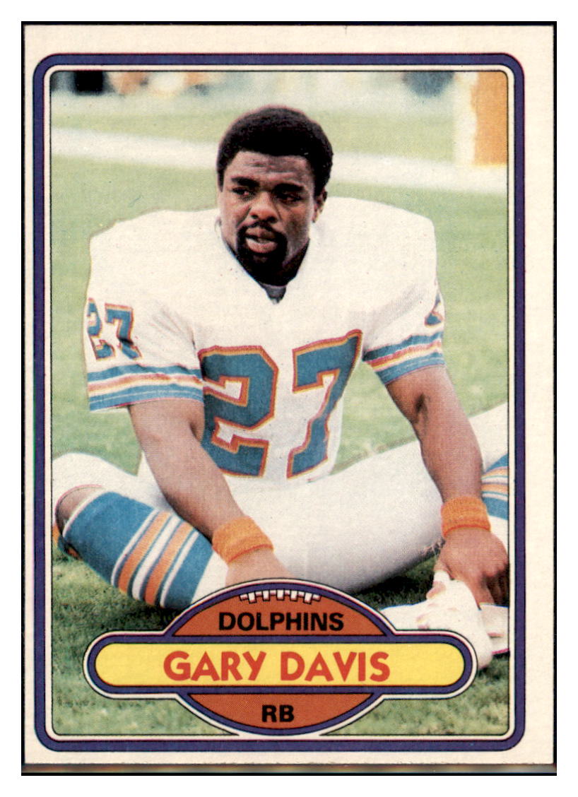 1980 Topps Gary Davis  Miami Dolphins  RC Football Card VFBMC simple Xclusive Collectibles   
