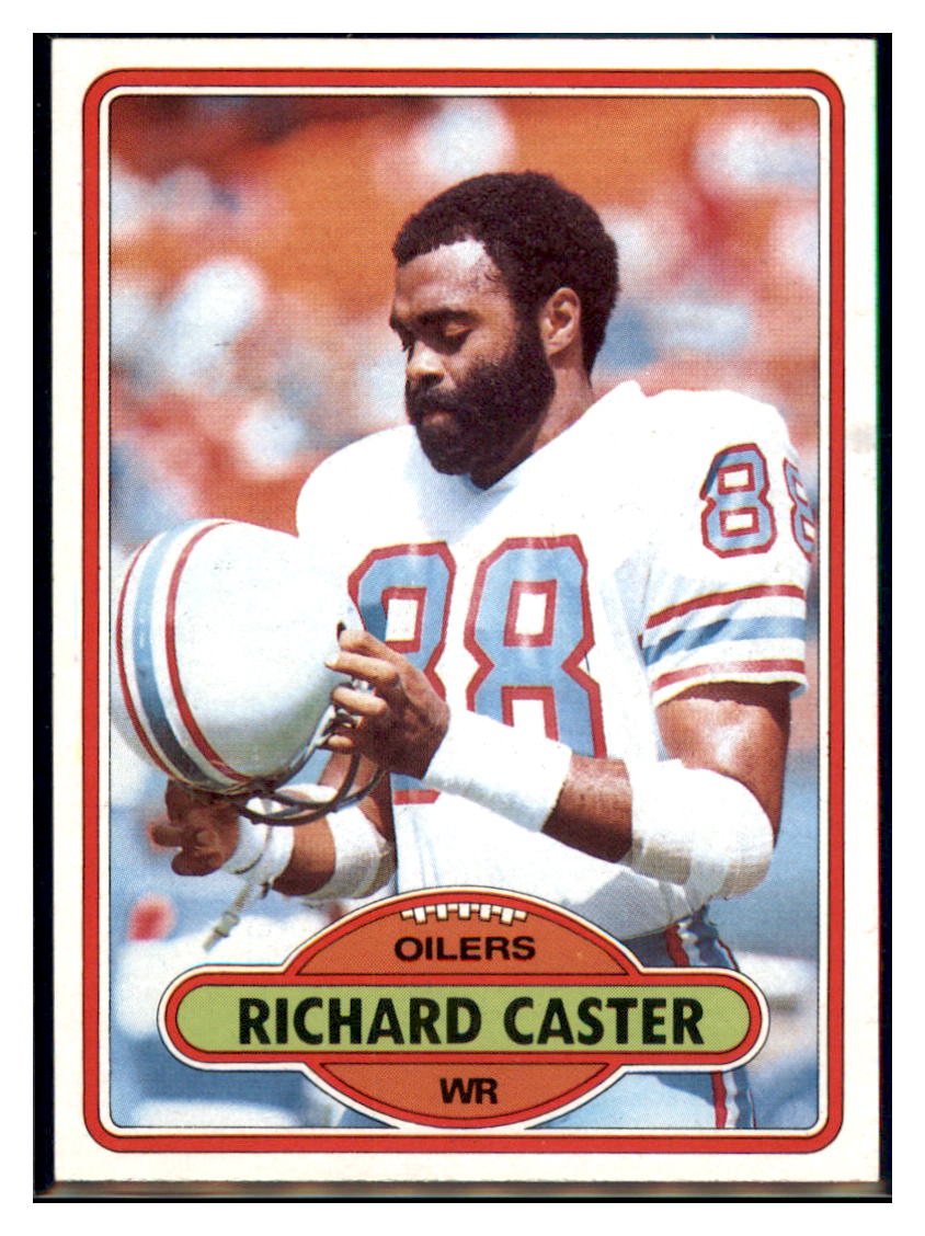 1980 Topps Richard
  Caster  Houston Oilers  Football Card VFBMC simple Xclusive Collectibles   