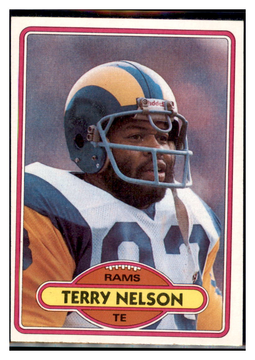 1980 Topps Terry Nelson  Los Angeles Rams  Football Card VFBMC simple Xclusive Collectibles   