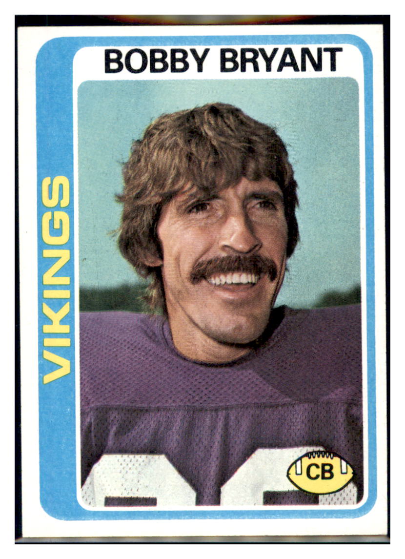 1978 Topps Bobby Bryant  Minnesota Vikings  Football Card VFBMC simple Xclusive Collectibles   