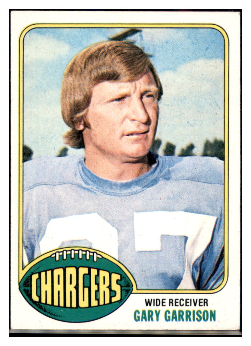 1976 Topps Gary
  Garrison  San Diego Chargers  Football Card VFBMC simple Xclusive Collectibles   