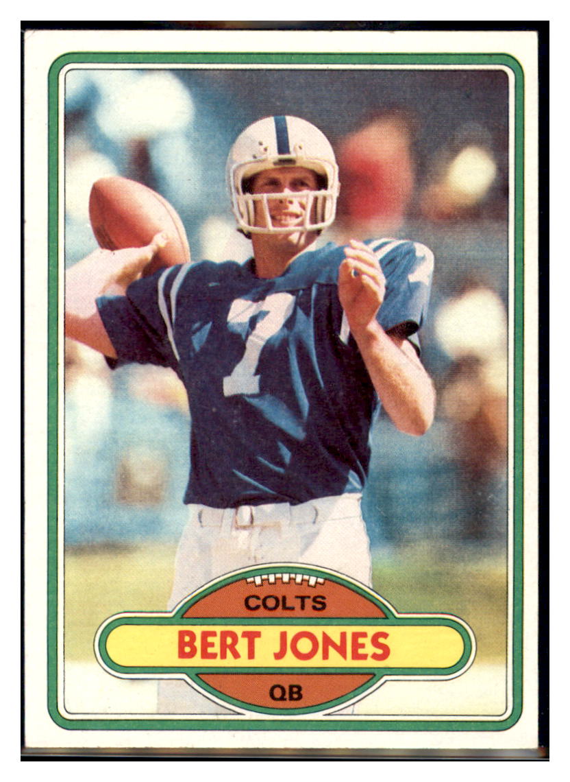 1980 Topps Bert Jones  Baltimore Colts  Football Card VFBMC simple Xclusive Collectibles   