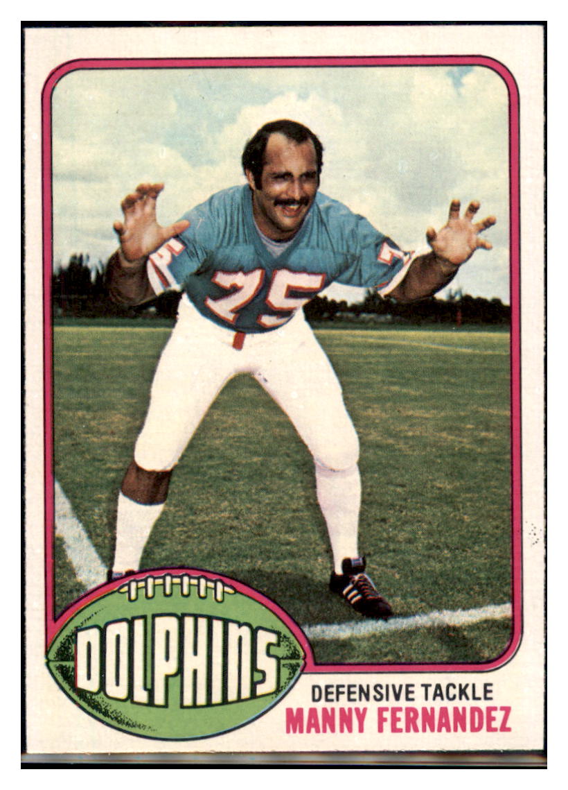 1976 Topps Manny
  Fernandez  Miami Dolphins  Football Card VFBMC simple Xclusive Collectibles   