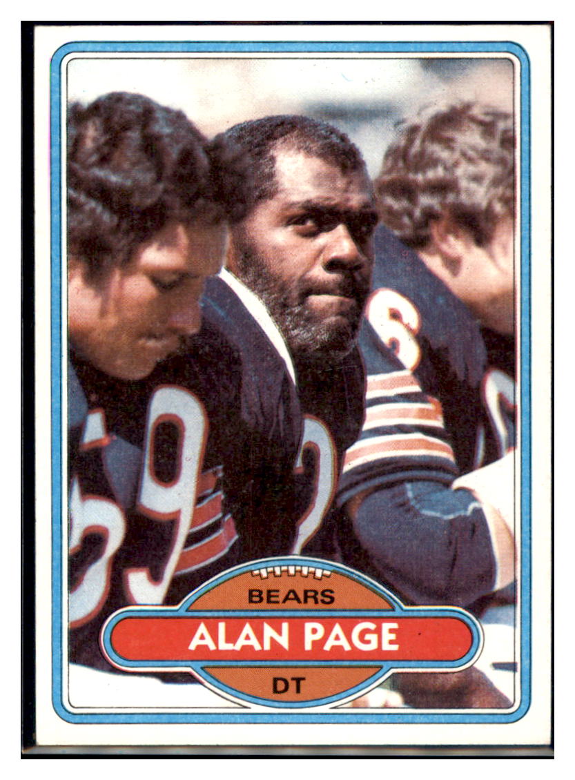1980 Topps Alan Page  Chicago Bears  Football Card VFBMC simple Xclusive Collectibles   