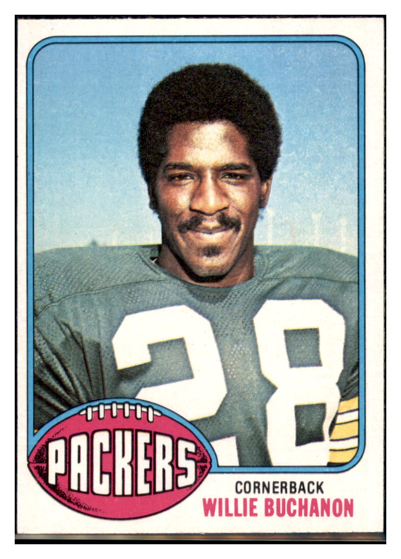 1976 Topps Willie
  Buchanon  Green Bay Packers  Football Card VFBMC simple Xclusive Collectibles   