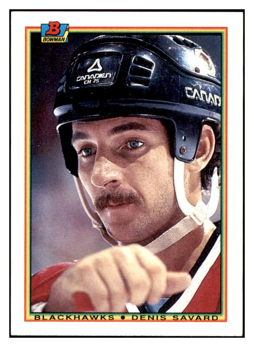 1990 Bowman Denis
  Savard   Chicago Blackhawks Hockey Card
  VFBMD simple Xclusive Collectibles   