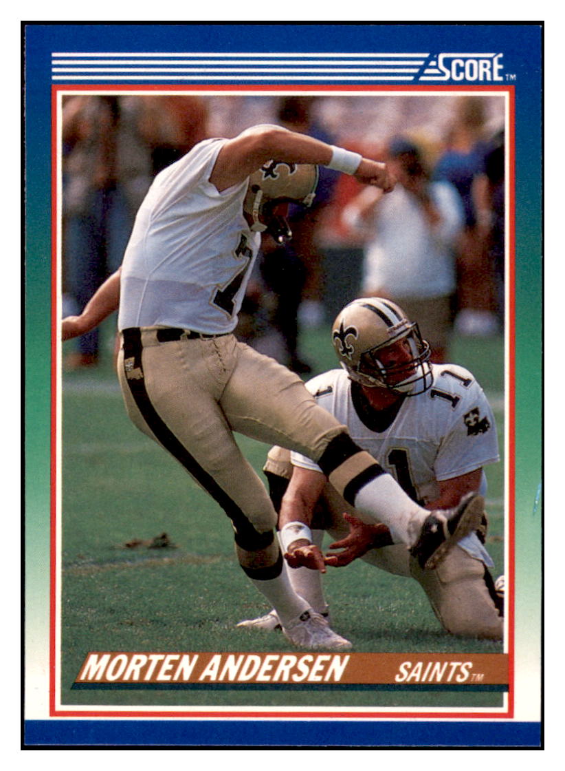 1990 Score Morten
  Andersen   New Orleans Saints Football
  Card VFBMD simple Xclusive Collectibles   