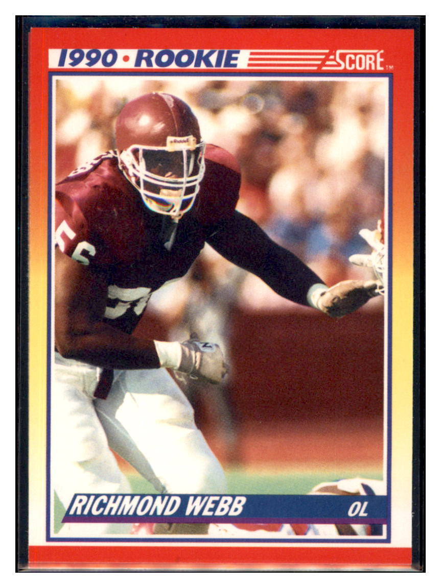 1990 Score Richmond
  Webb   RC Texas A&M Aggies Football
  Card VFBMD simple Xclusive Collectibles   