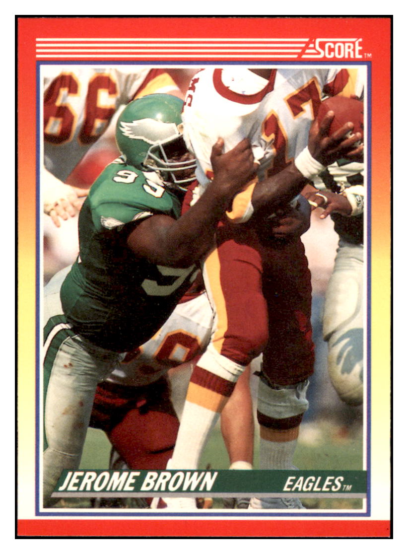 1990 Score Jerome Brown   UER Philadelphia Eagles Football Card
  VFBMD simple Xclusive Collectibles   