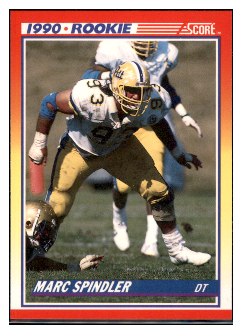 1990 Score Marc
  Spindler   RC Pittsburgh Panthers
  Football Card VFBMD_1a simple Xclusive Collectibles   