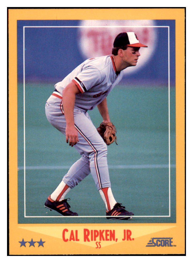 1988 Score Cal Ripken Jr. Baltimore Orioles Baseball Card VFBMD 1988 Score Cal Ripken Jr. Baltimore Orioles Baseball Card VFBMD
