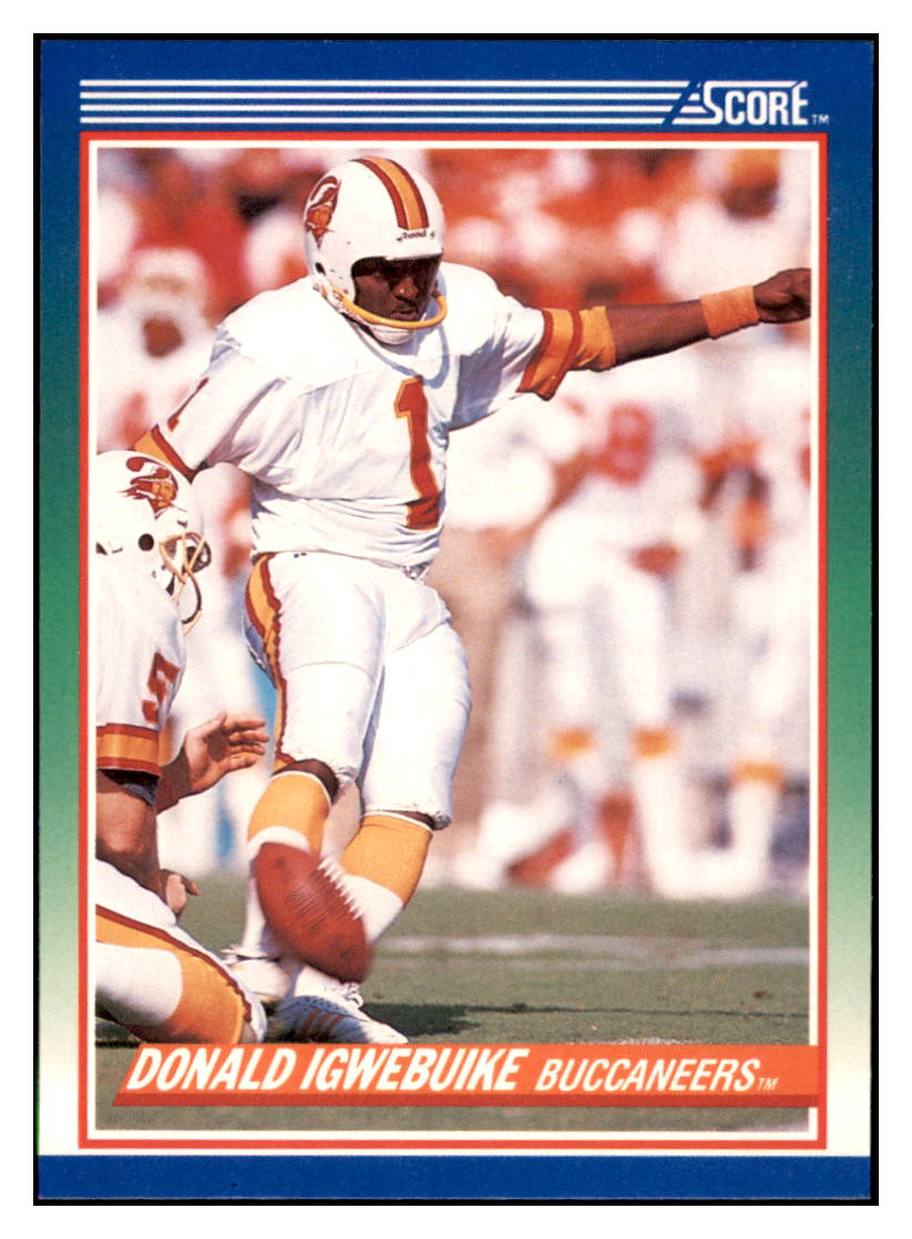 1990 Score Donald
  Igwebuike   Tampa Bay Buccaneers
  Football Card VFBMD simple Xclusive Collectibles   