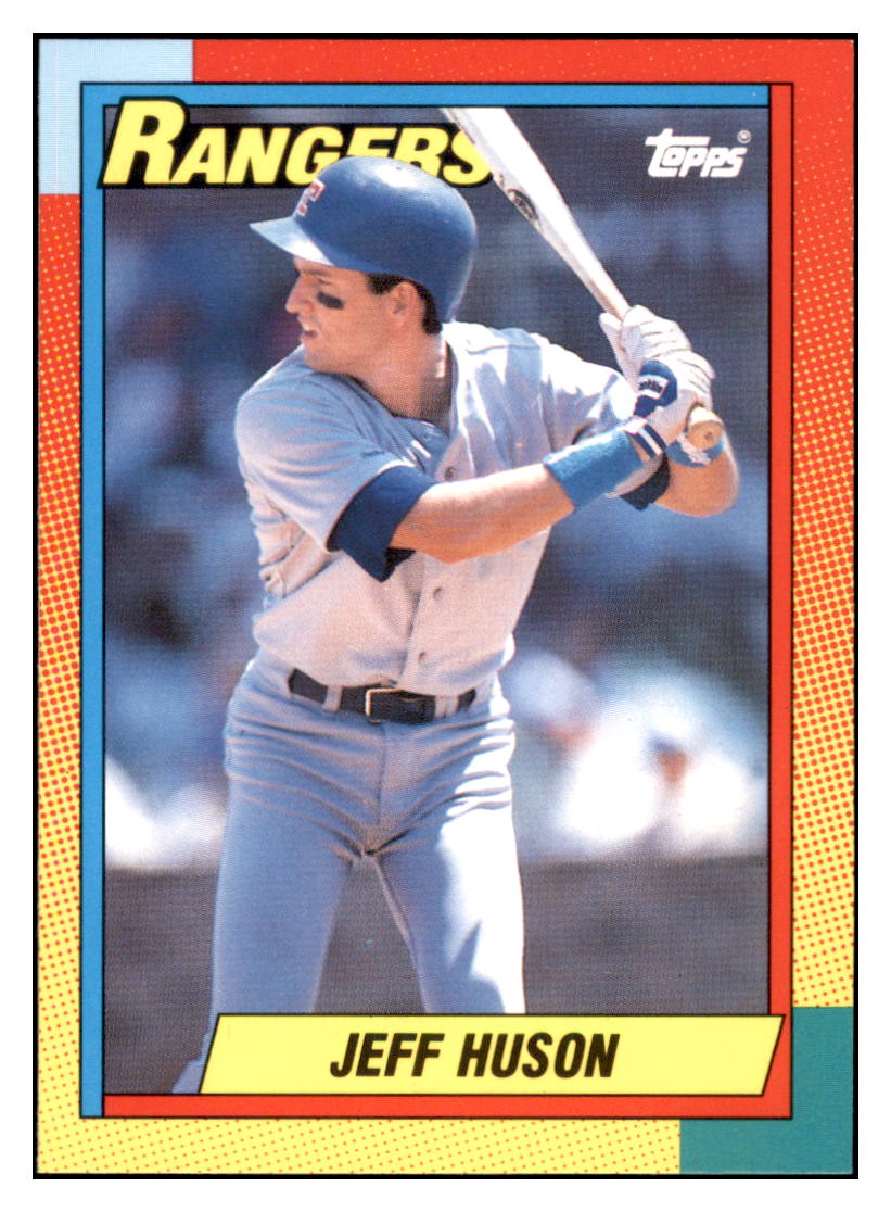 1990 Topps Traded Jeff
  Huson   Texas Rangers Baseball Card
  VFBMD simple Xclusive Collectibles   