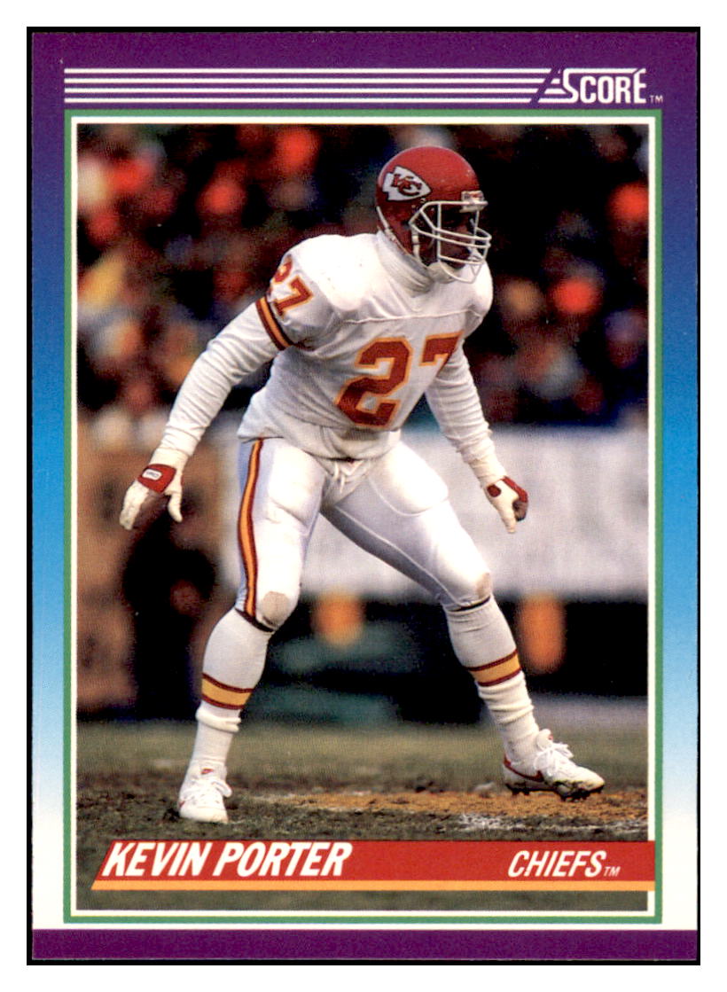 1990 Score Kevin Porter   RC Kansas City Chiefs Football Card VFBMD_1a simple Xclusive Collectibles   