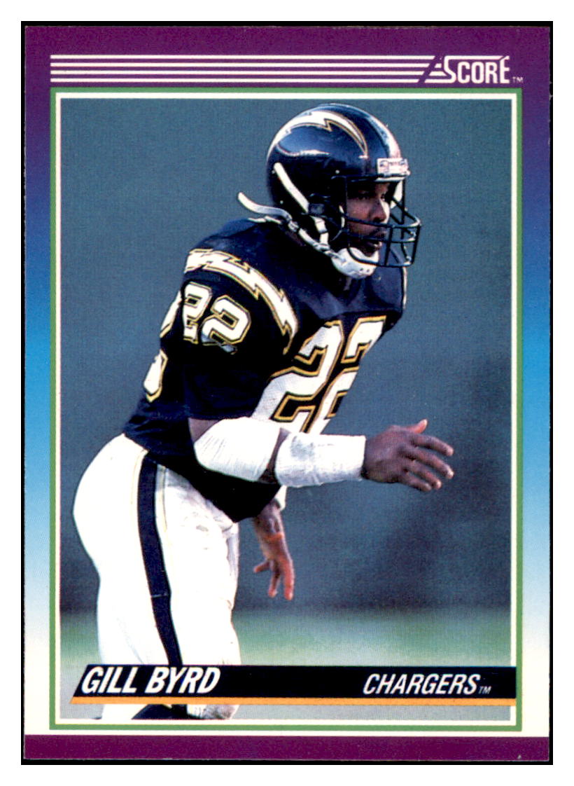 1990 Score Gill Byrd   San Diego Chargers Football Card VFBMD simple Xclusive Collectibles   